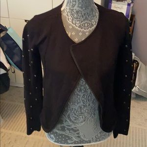 Nic & zoe beaded cropped blazer sz xs